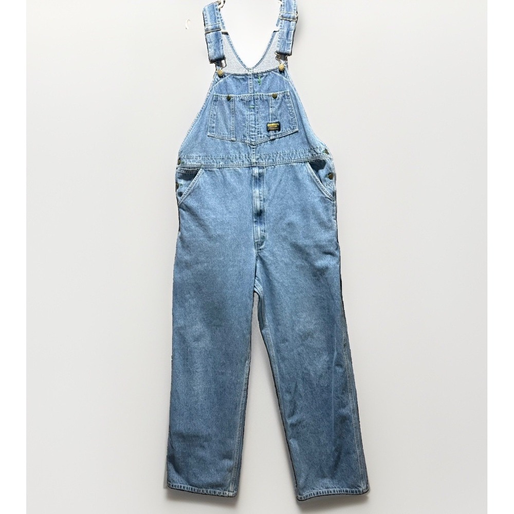 Oshkosh B'gosh  Vestbak 80's Men's VTG  Overalls  40 x 30 800-1005 Light Wash